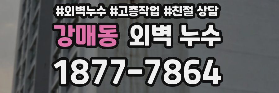 강매동 외벽 누수