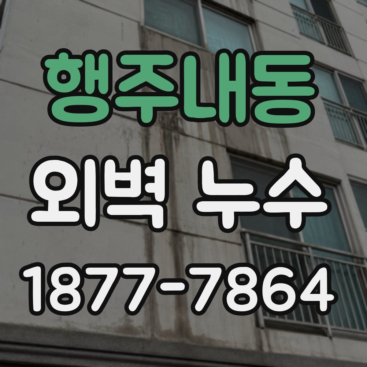 행주내동 외벽 누수