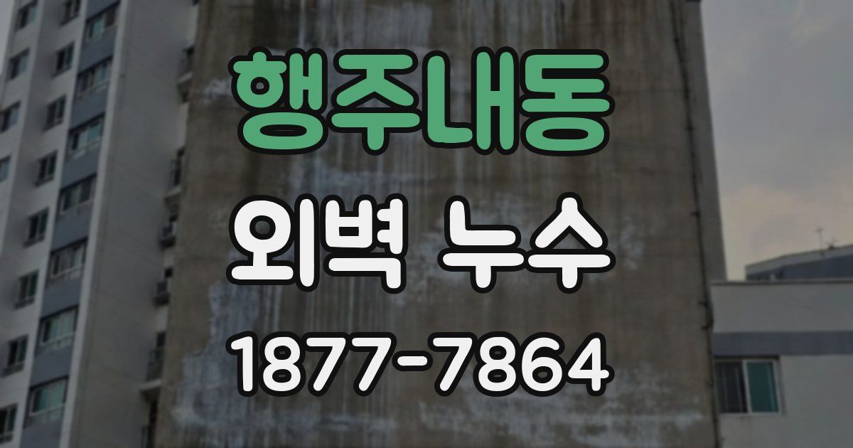 행주내동 외벽 누수