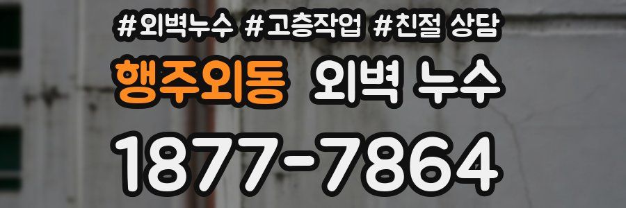 행주외동 외벽 누수
