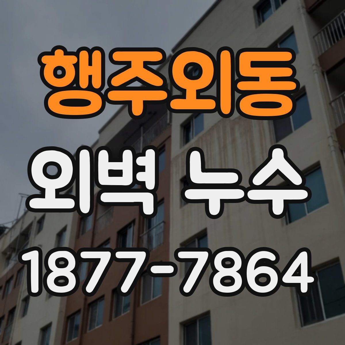 행주외동 외벽 누수