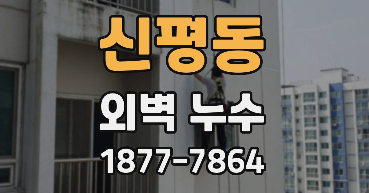 신평동 외벽 누수
