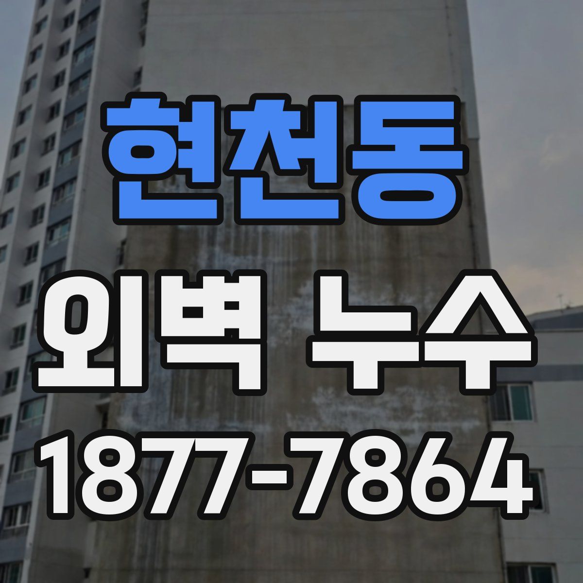 현천동 외벽 누수