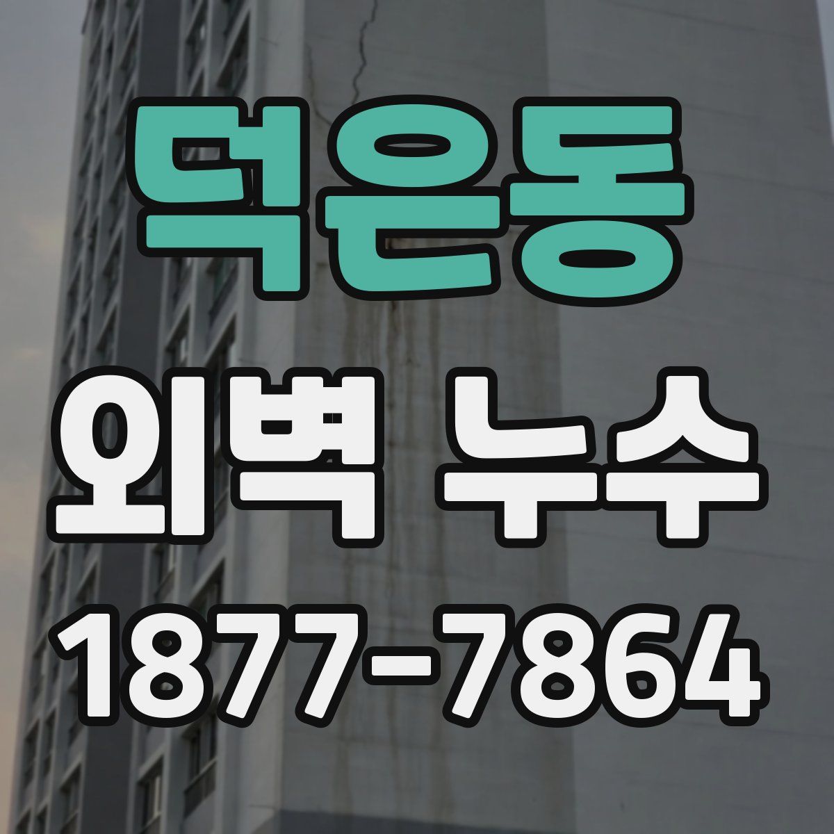 덕은동 외벽 누수