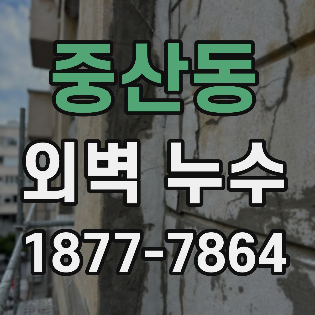 중산동 외벽 누수