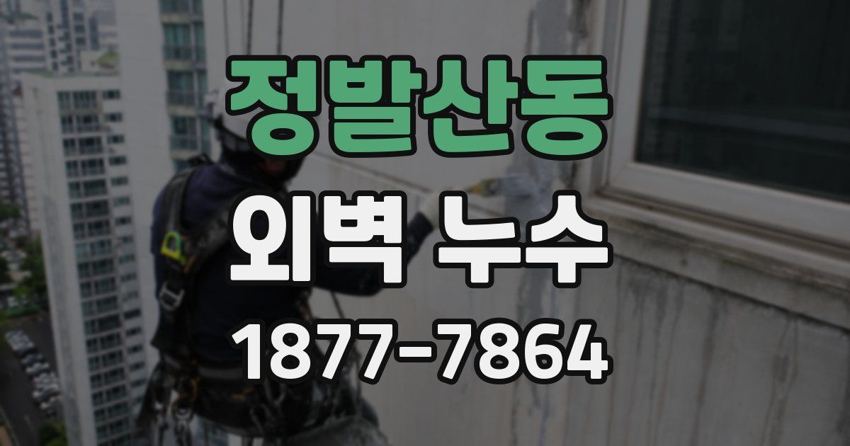 정발산동 외벽 누수