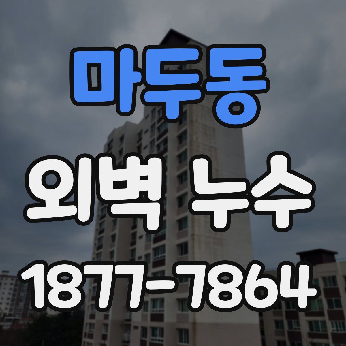 마두동 외벽 누수
