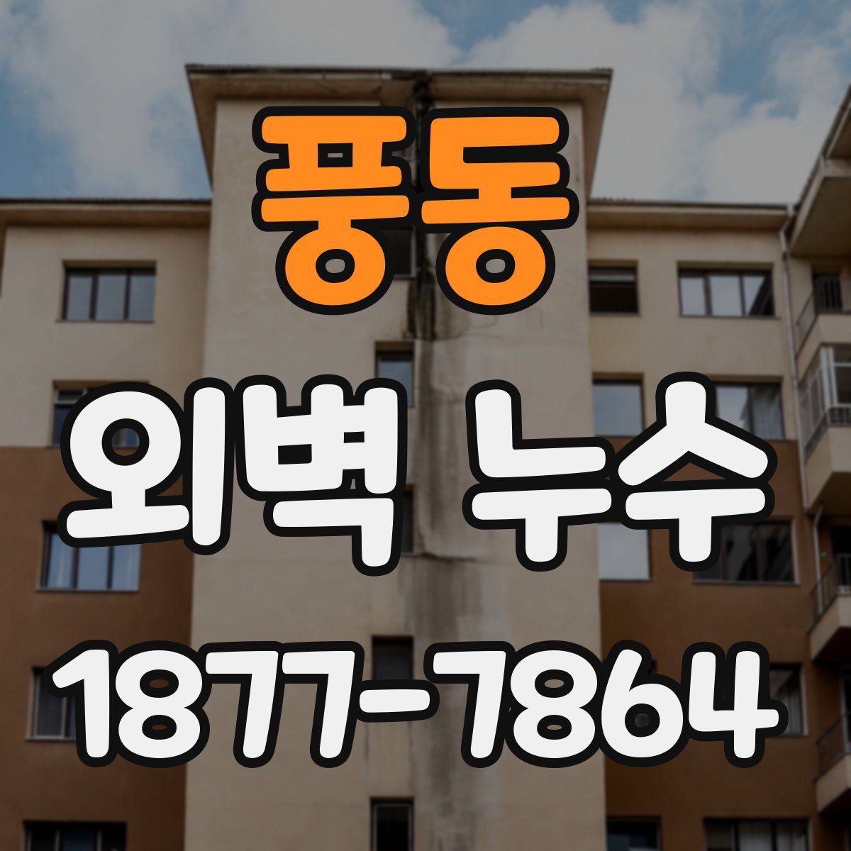풍동 외벽 누수