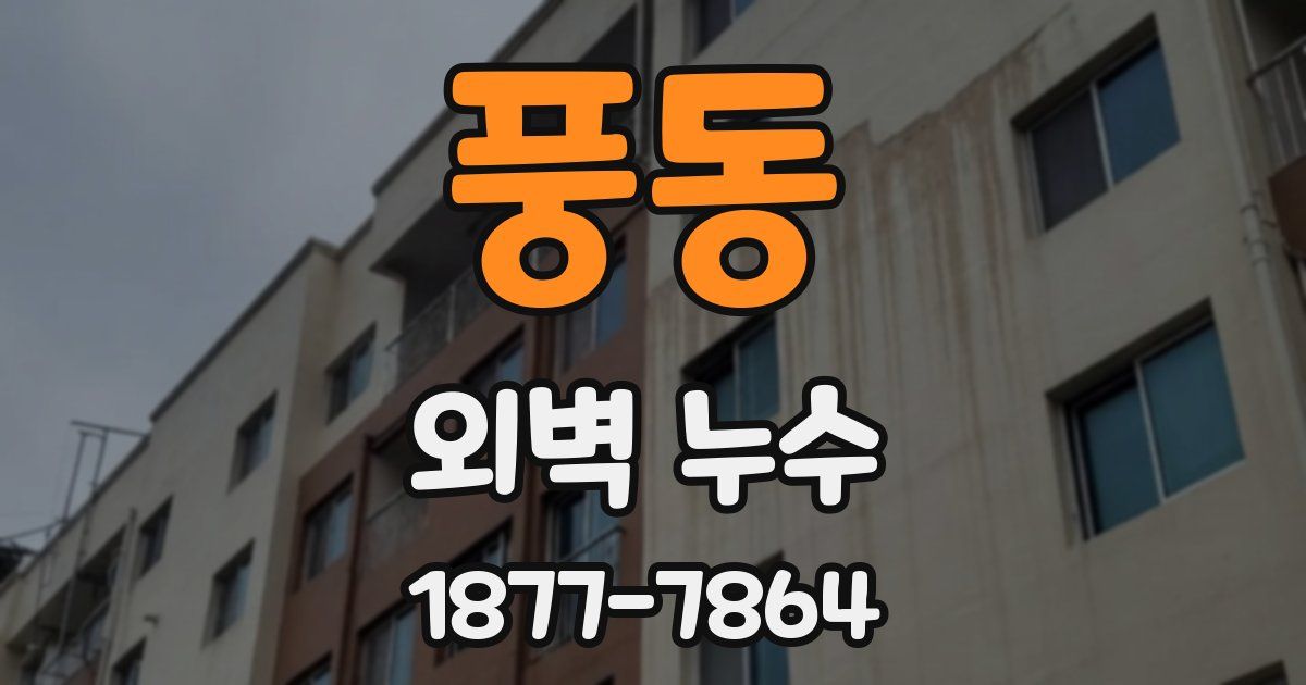풍동 외벽 누수