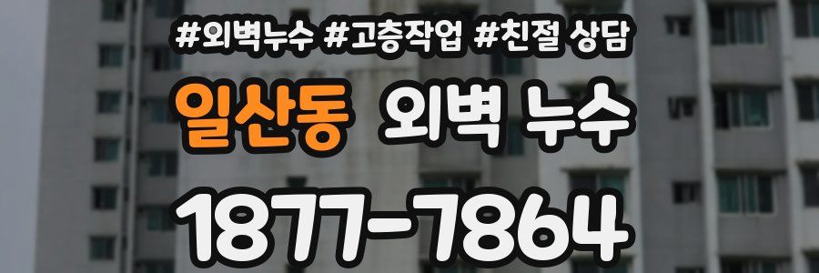 일산동 외벽 누수