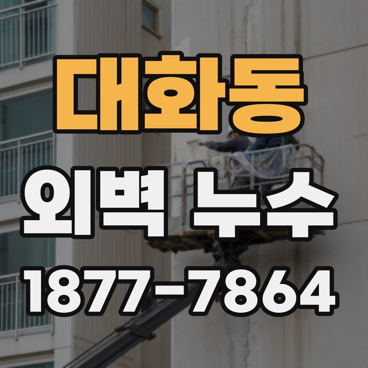 대화동 외벽 누수 보수 후 재점검이 필요한 이유