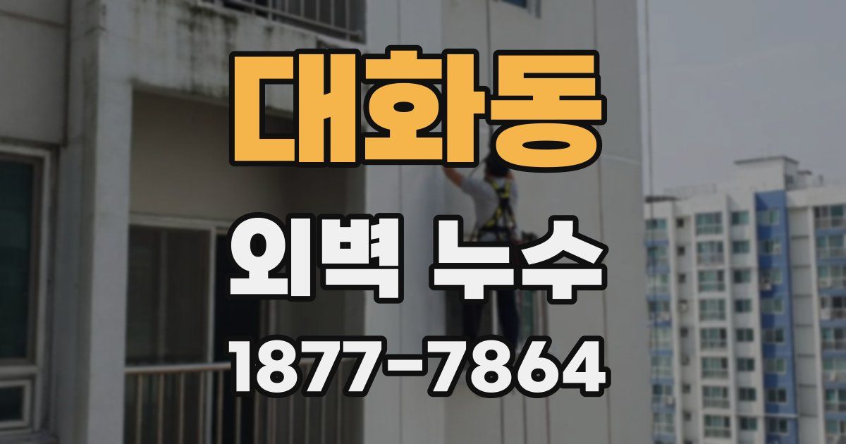 대화동 외벽 누수