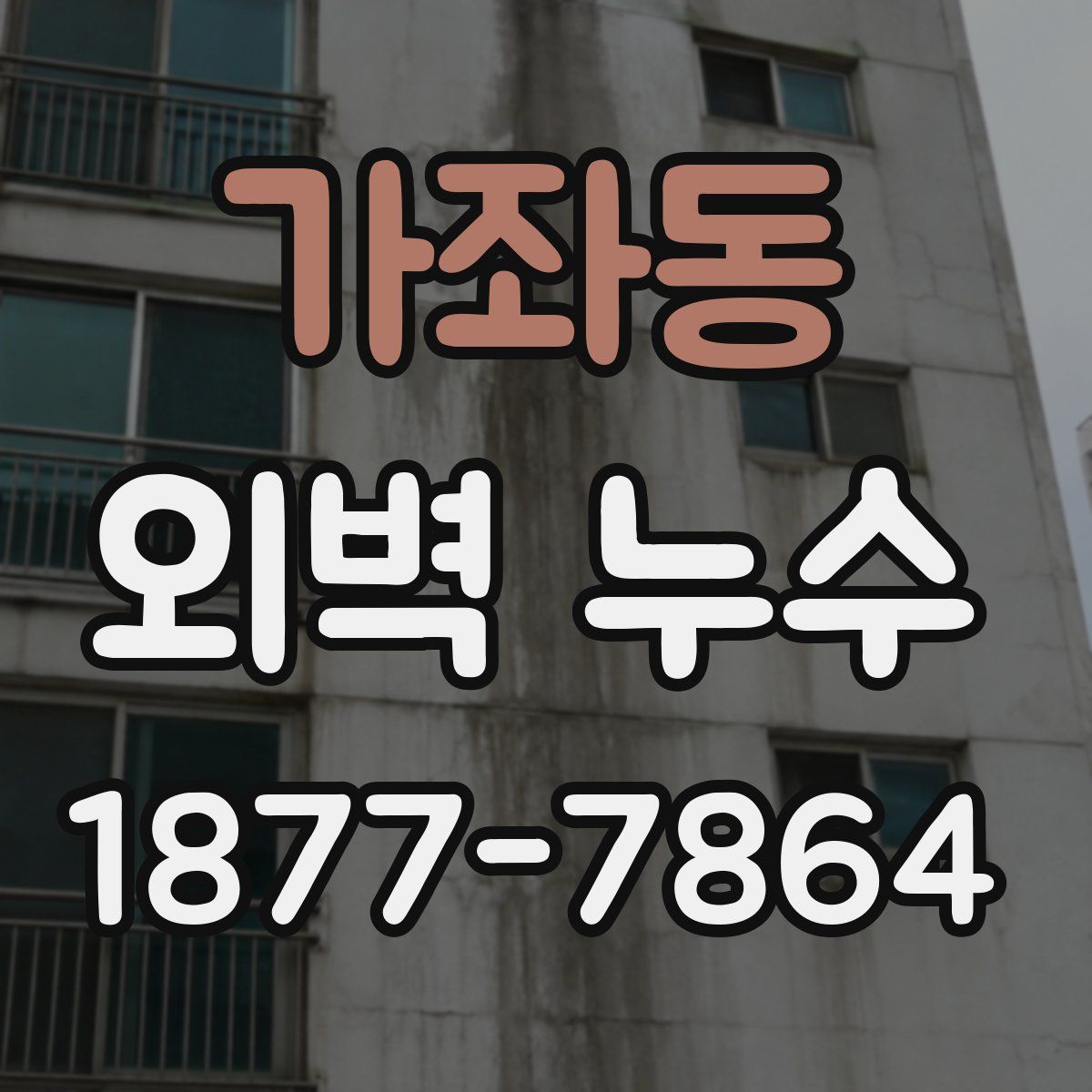 가좌동 외벽 누수