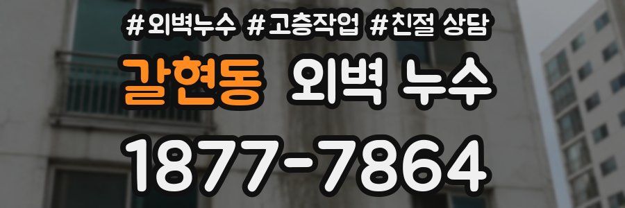 갈현동 외벽 누수