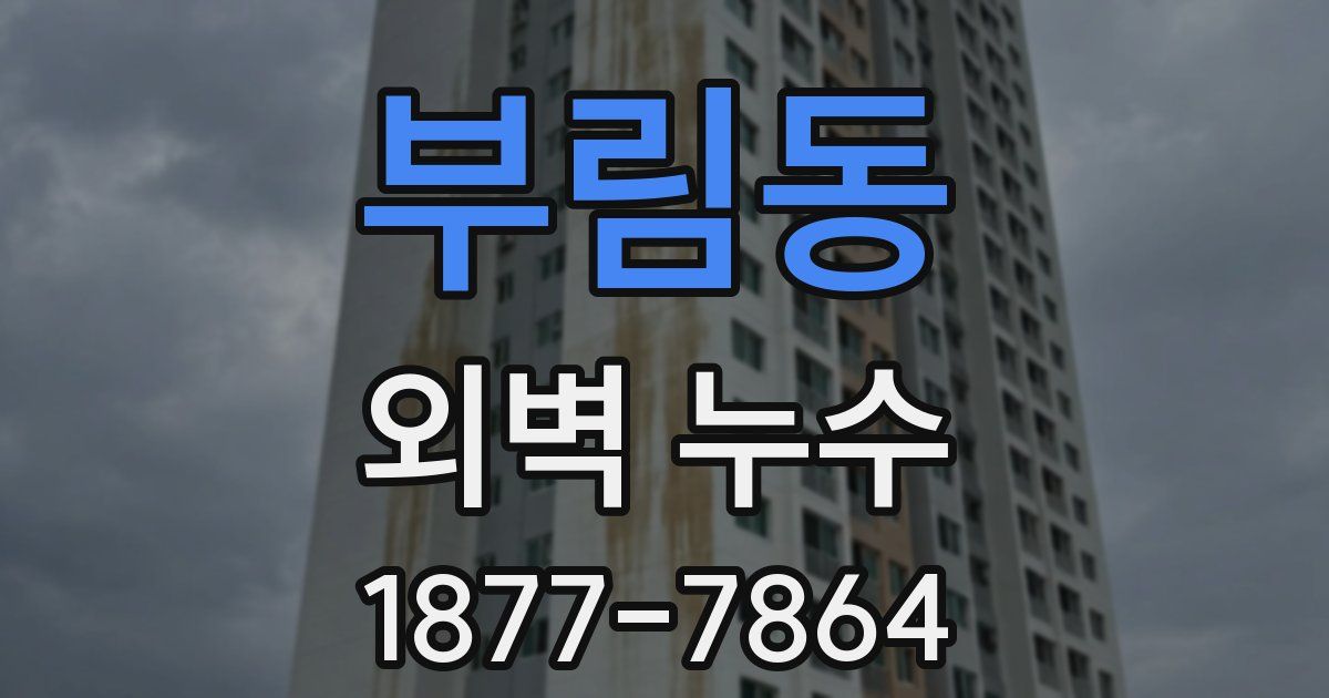 부림동 외벽 누수