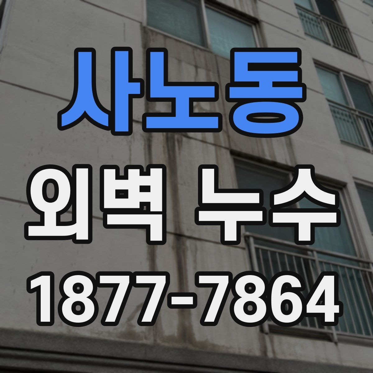 사노동 외벽 누수