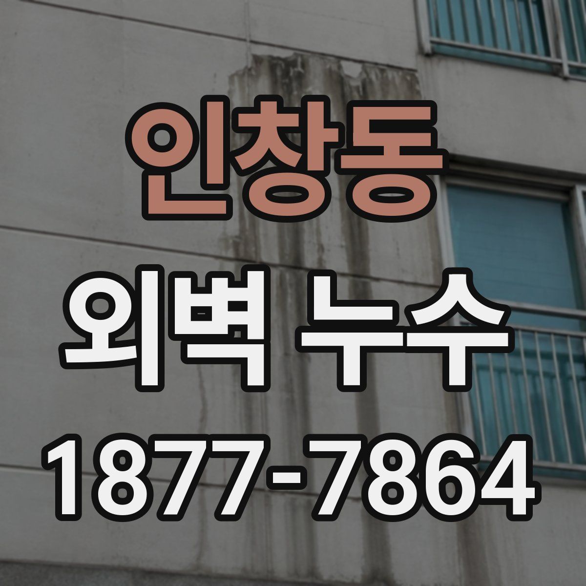 인창동 외벽 누수