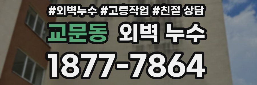교문동 외벽 누수