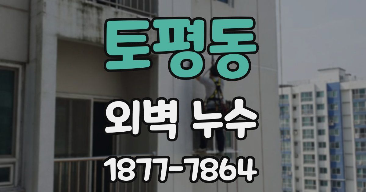 토평동 외벽 누수