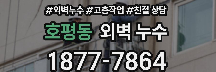 호평동 외벽 누수