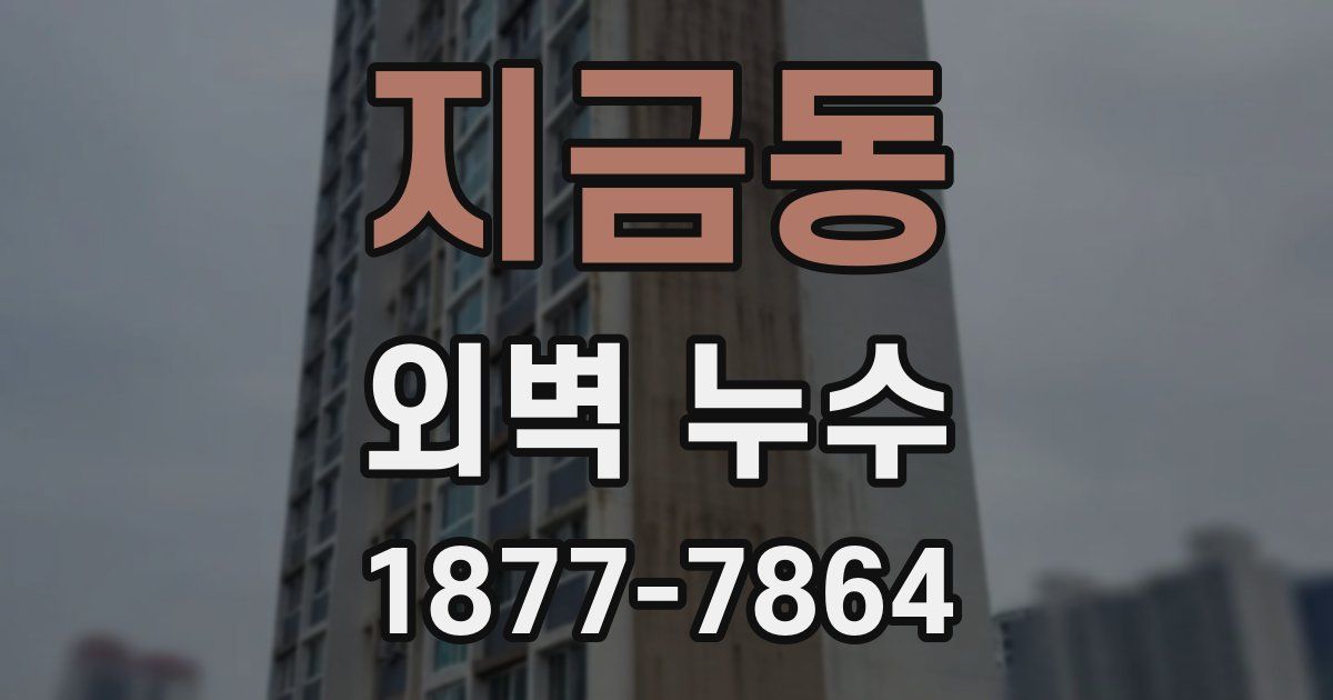지금동 외벽 누수