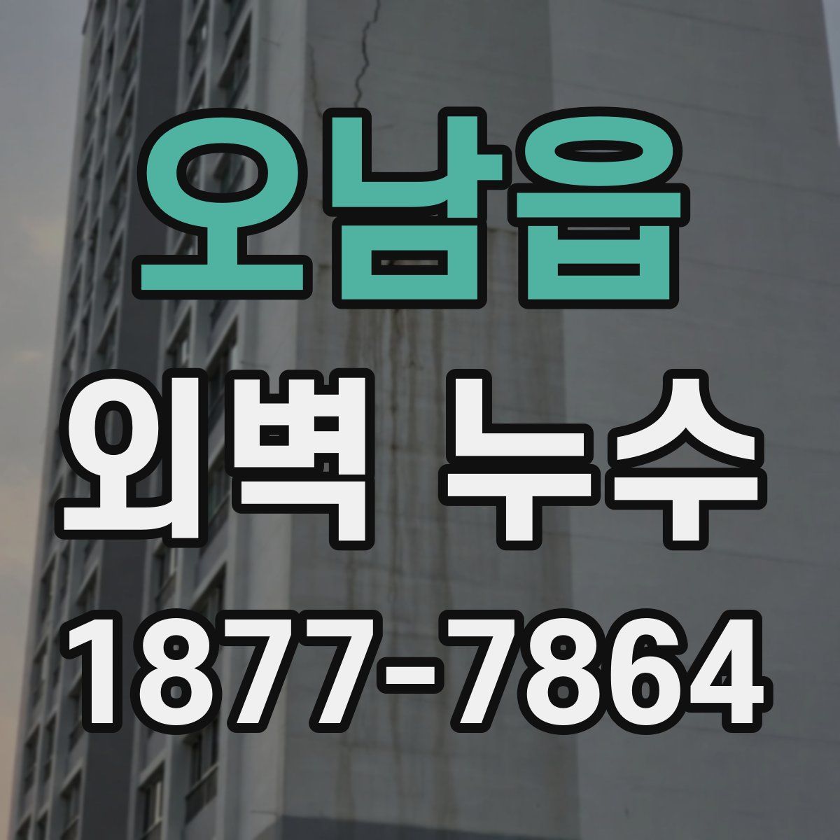 오남읍 외벽 누수