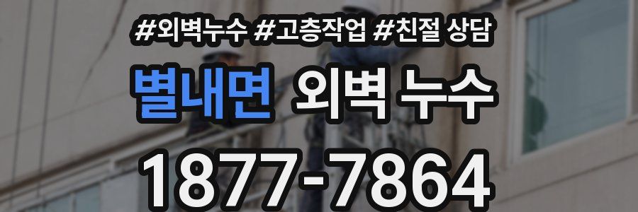 별내면 외벽 누수