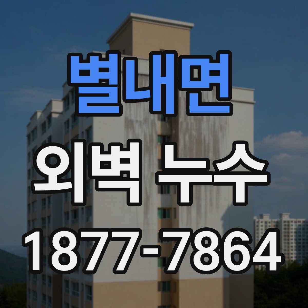 별내면 외벽 누수