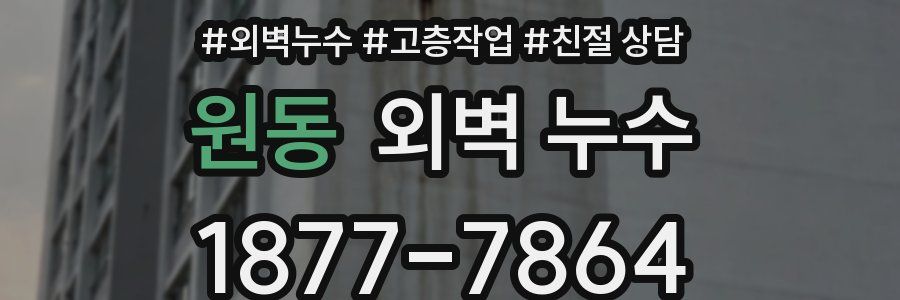 원동 외벽 누수
