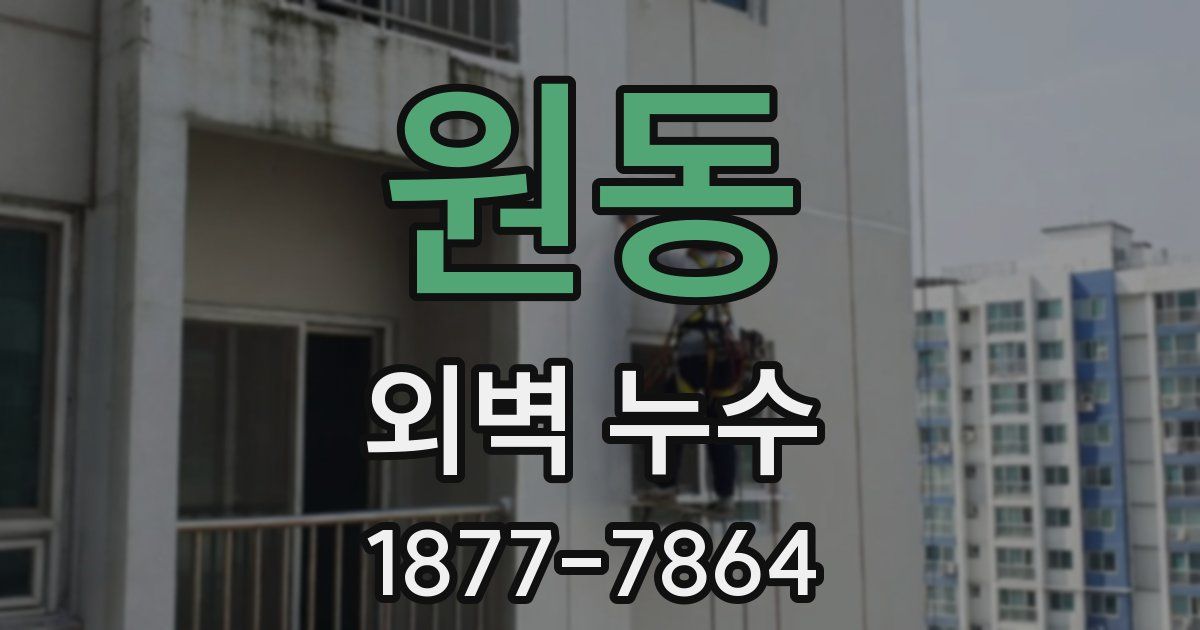 원동 외벽 누수