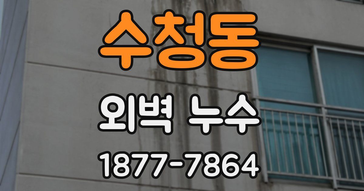 수청동 외벽 누수