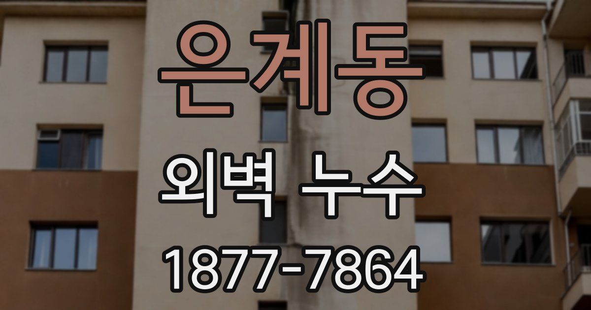 은계동 외벽 누수