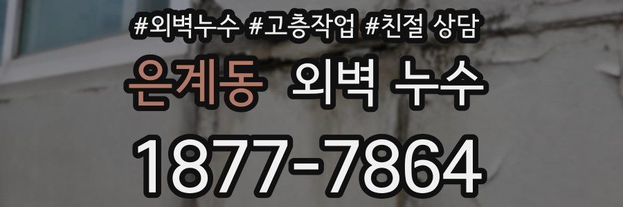 은계동 외벽 누수