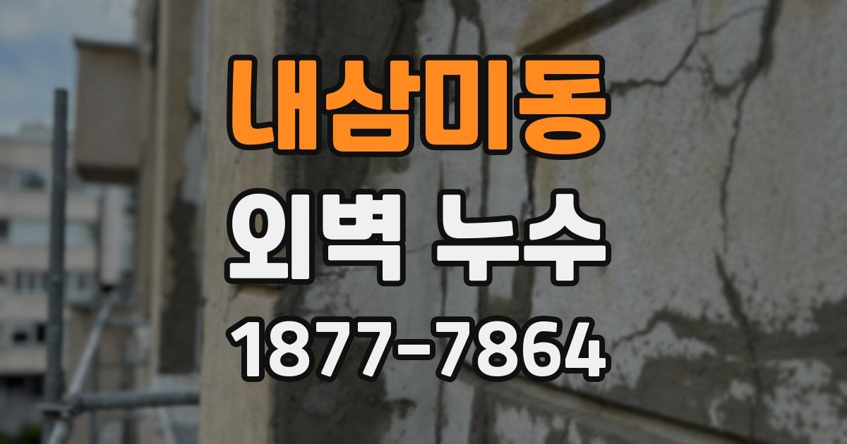 내삼미동 외벽 누수