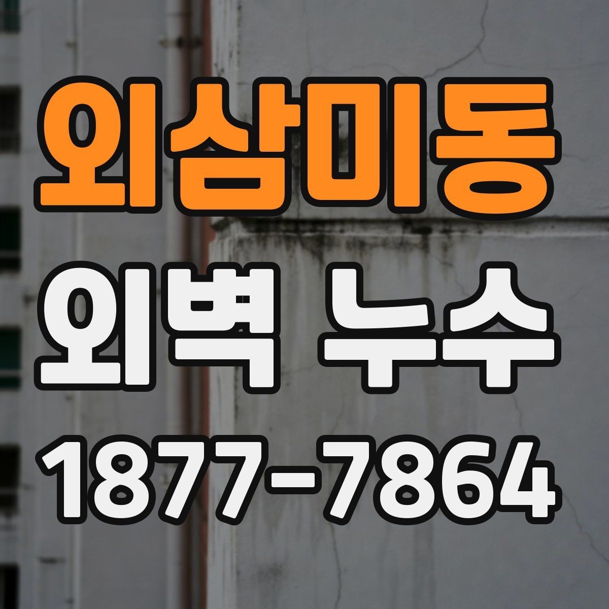 외삼미동 외벽 누수 보수 계획을 세우는 순서