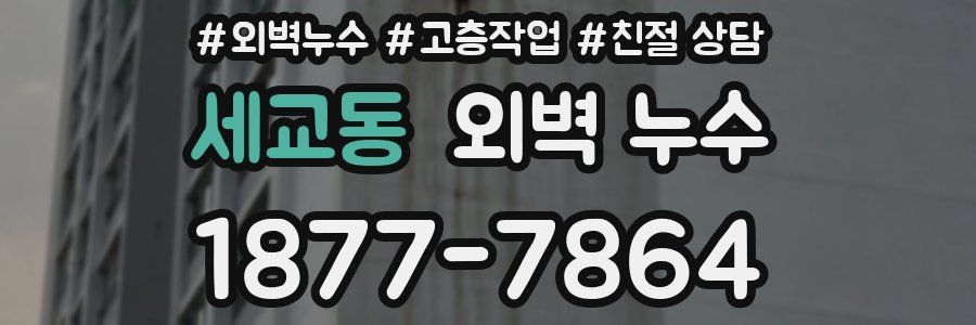 세교동 외벽 누수