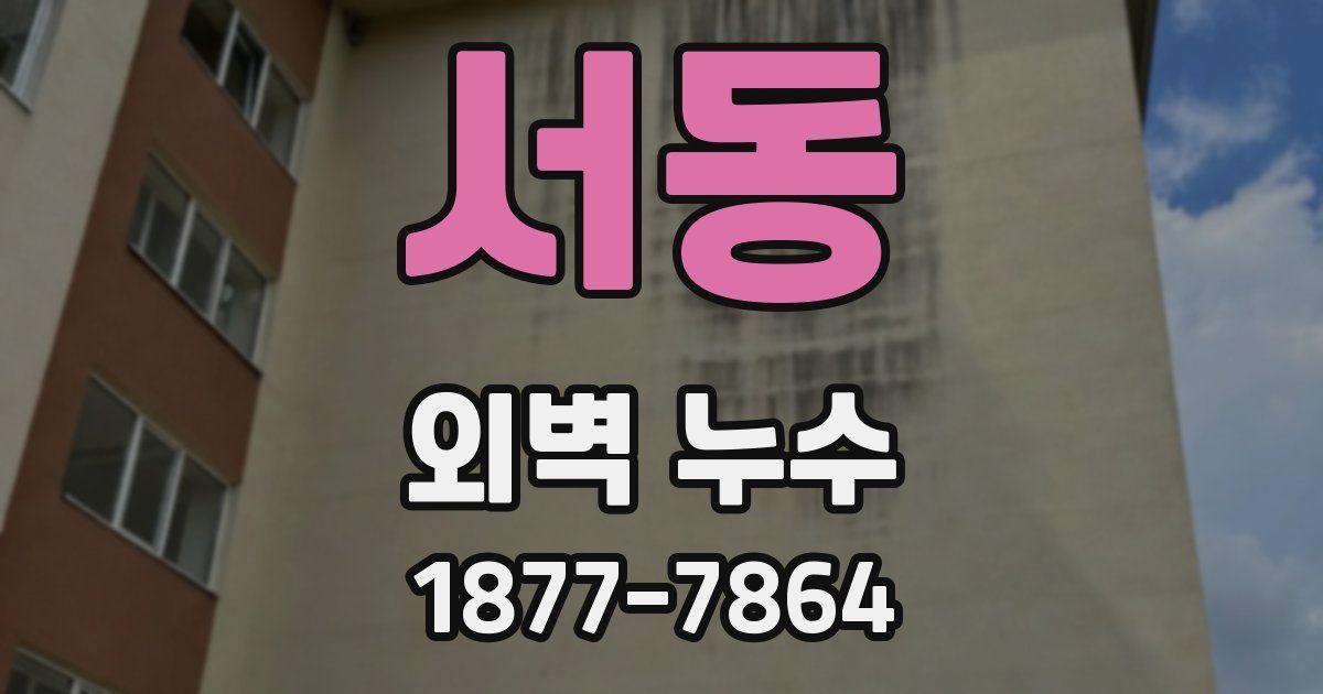 서동 외벽 누수