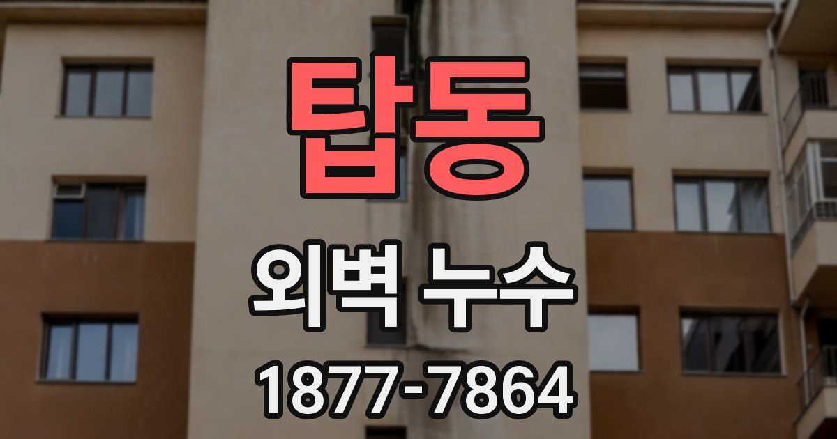탑동 외벽 누수