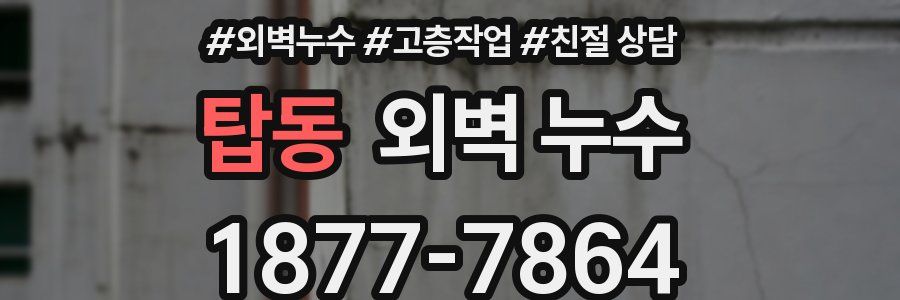 탑동 외벽 누수