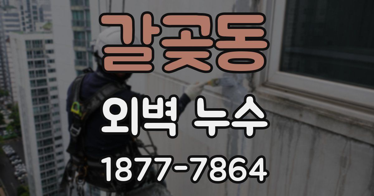 갈곶동 외벽 누수