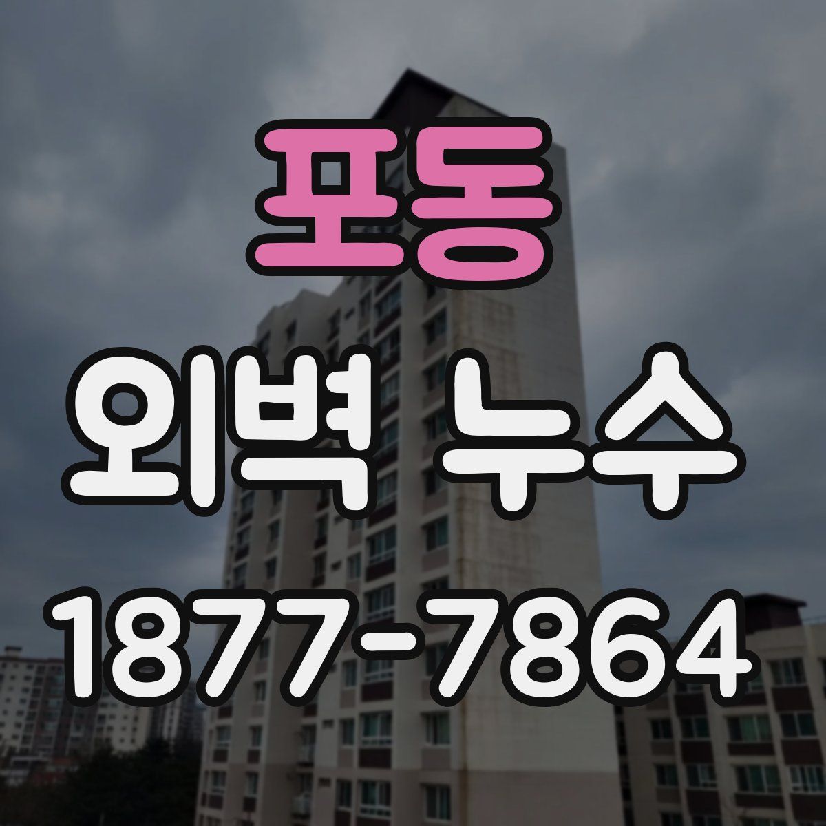 포동 외벽 누수