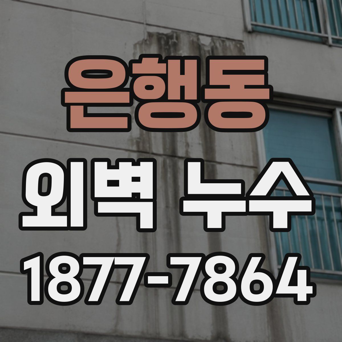 은행동 외벽 누수