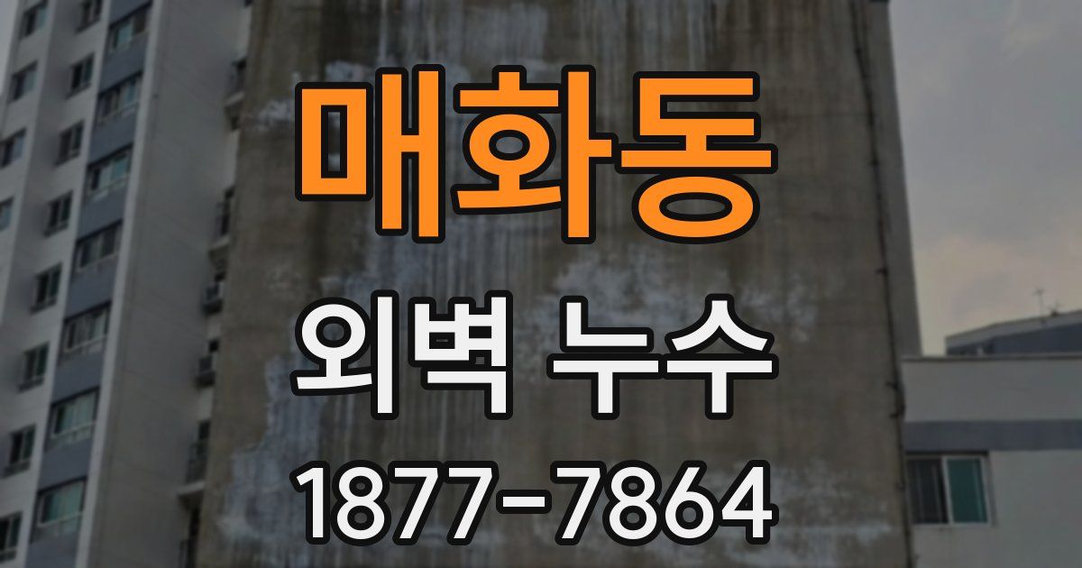 매화동 외벽 누수