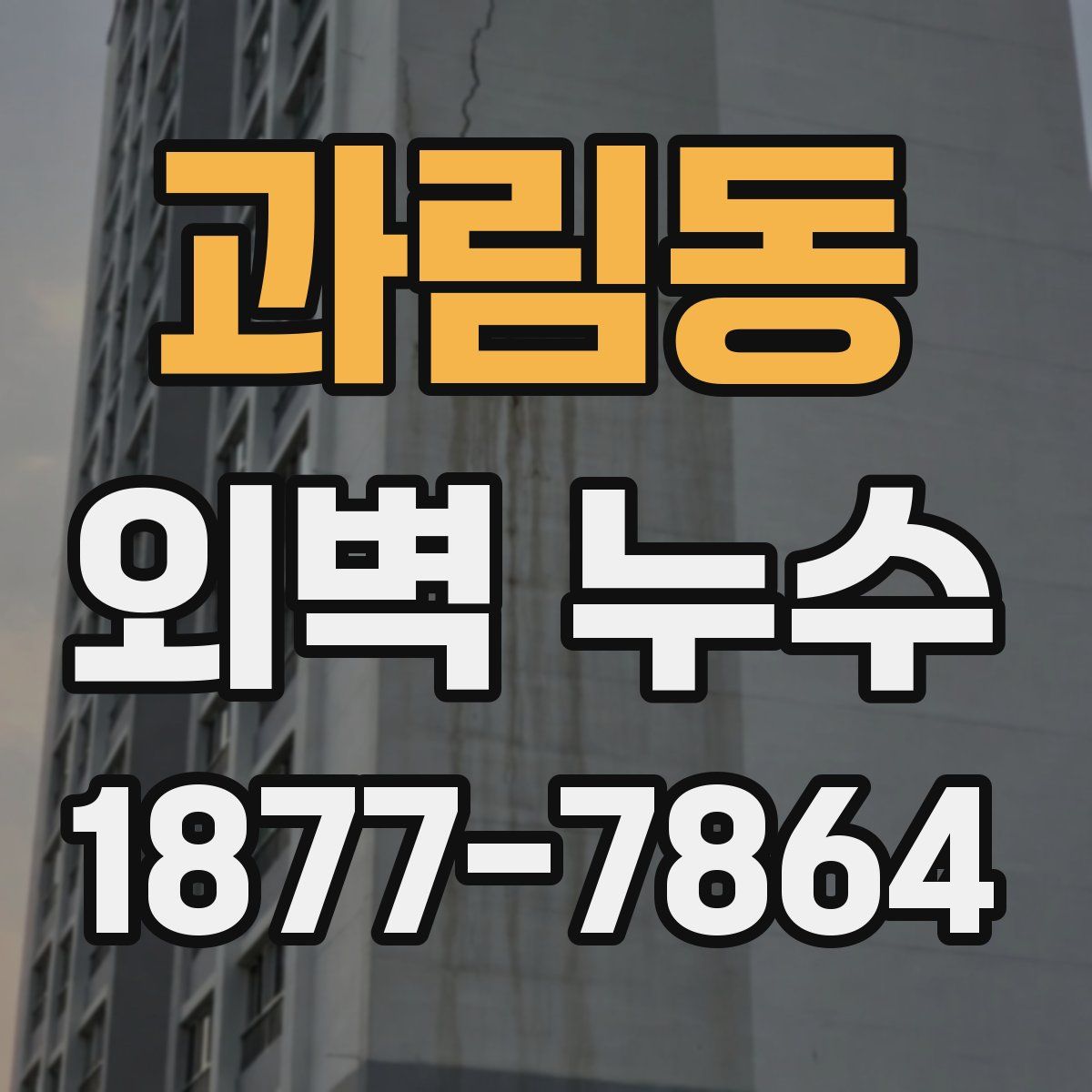 과림동 외벽 누수