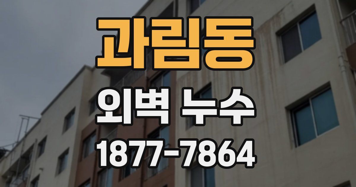 과림동 외벽 누수