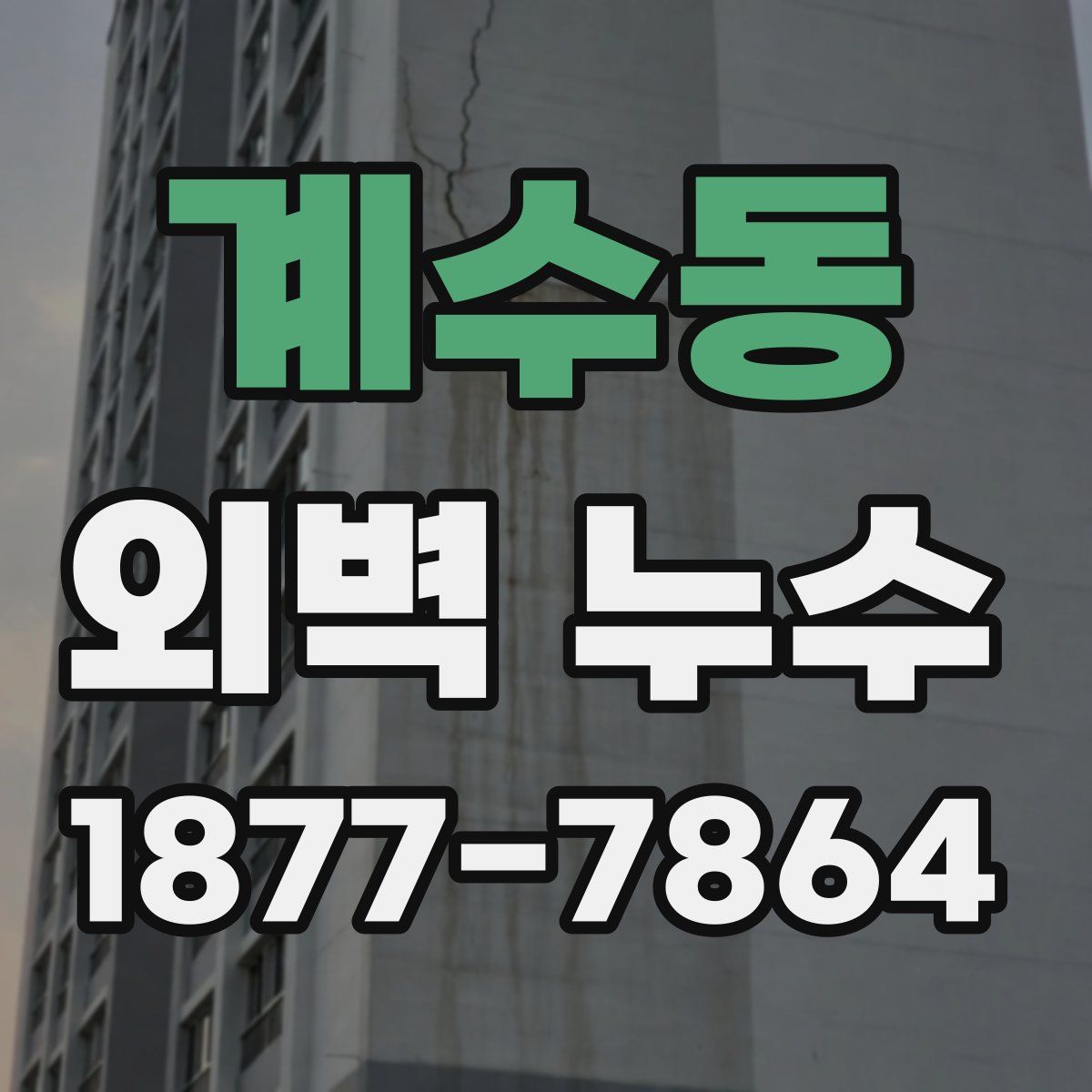 계수동 외벽 누수