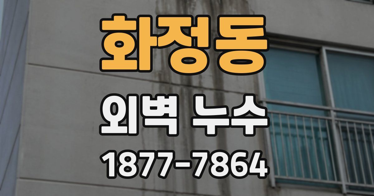 화정동 외벽 누수