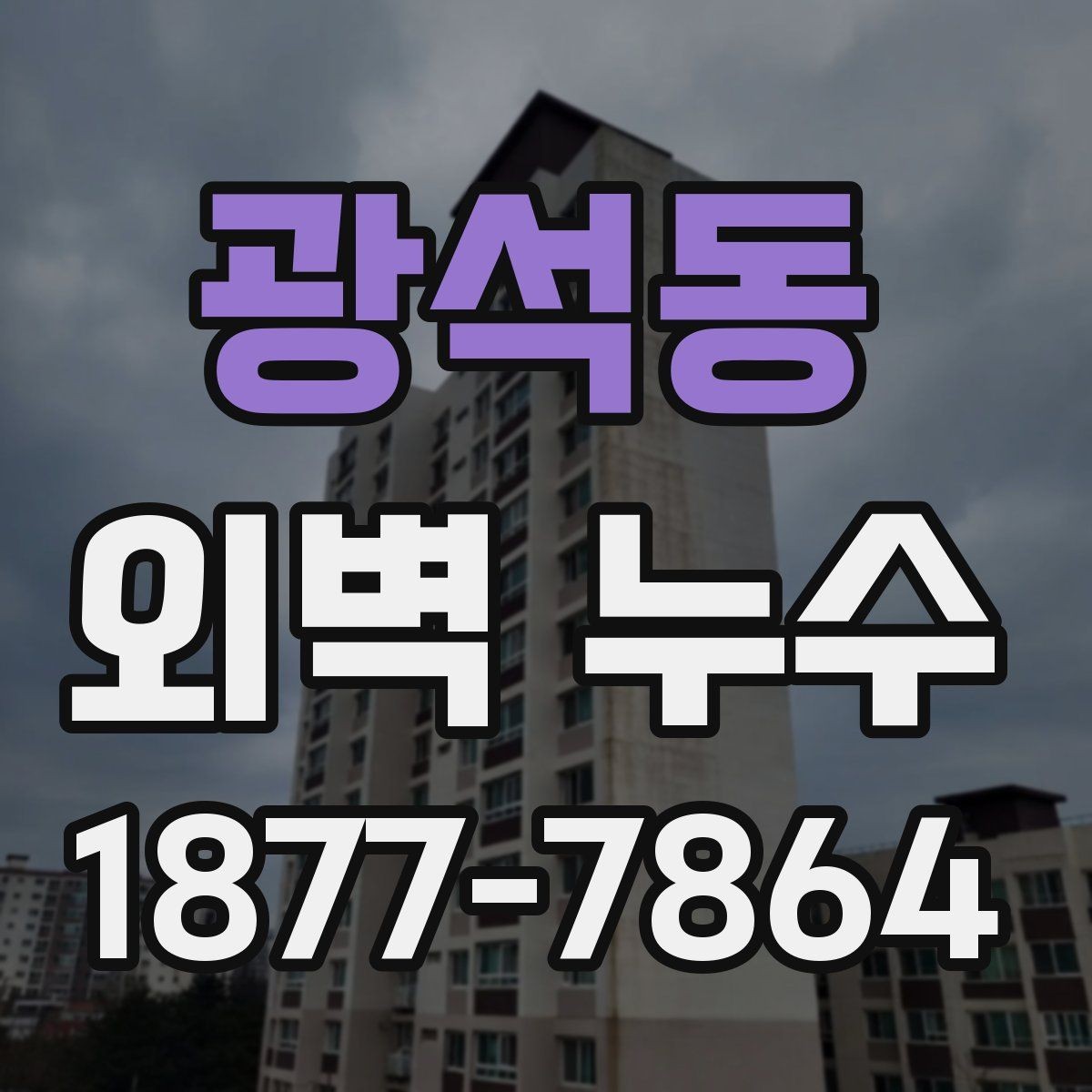 광석동 외벽 누수 보수 전 알아둘 핵심 사항