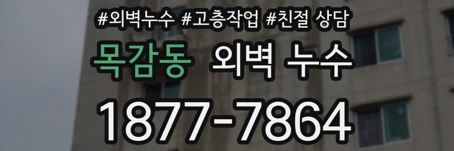 목감동 외벽 누수
