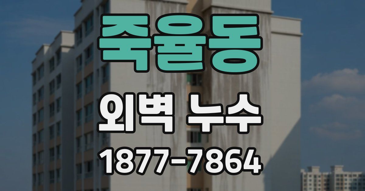 죽율동 외벽 누수